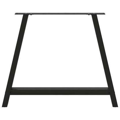 A-Shaped Steel Dining Table Legs, 2 Pcs, Adjustable Black 90cm