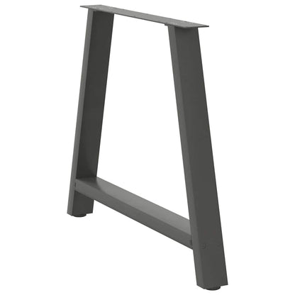 Anthracite Steel A-Shaped Dining Table Legs 2pcs 90x72-73cm