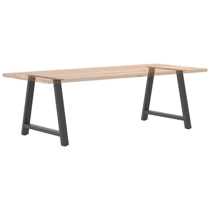 Anthracite Steel A-Shaped Dining Table Legs 2pcs 90x72-73cm
