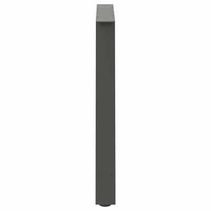 Anthracite Steel Dining Table Legs A-Shaped, 2pcs, Adjustable 100 cm