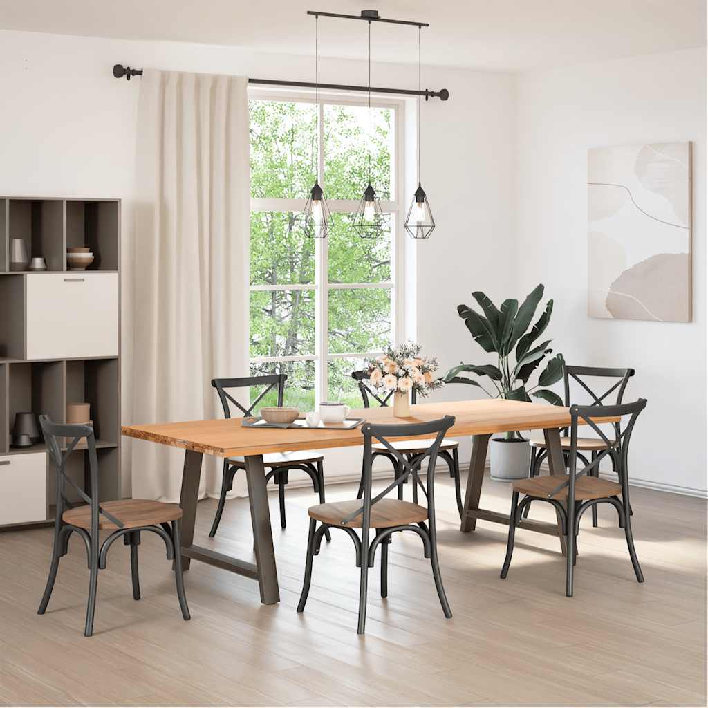 Steel A-Shaped Dining Table Legs 2 pcs, Adjustable 72-73 cm