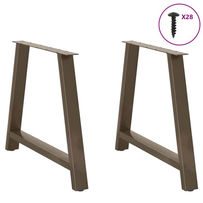 Steel A-Shaped Dining Table Legs 2 pcs, Adjustable 72-73 cm