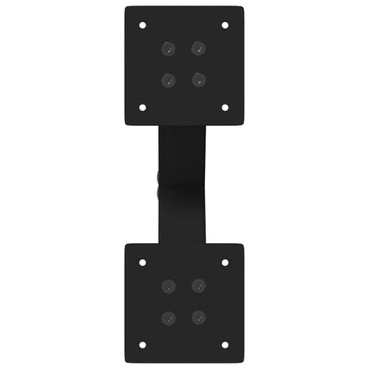 Black Steel X-Shaped Coffee Table Legs, 30x(30-31) cm, 2 pcs