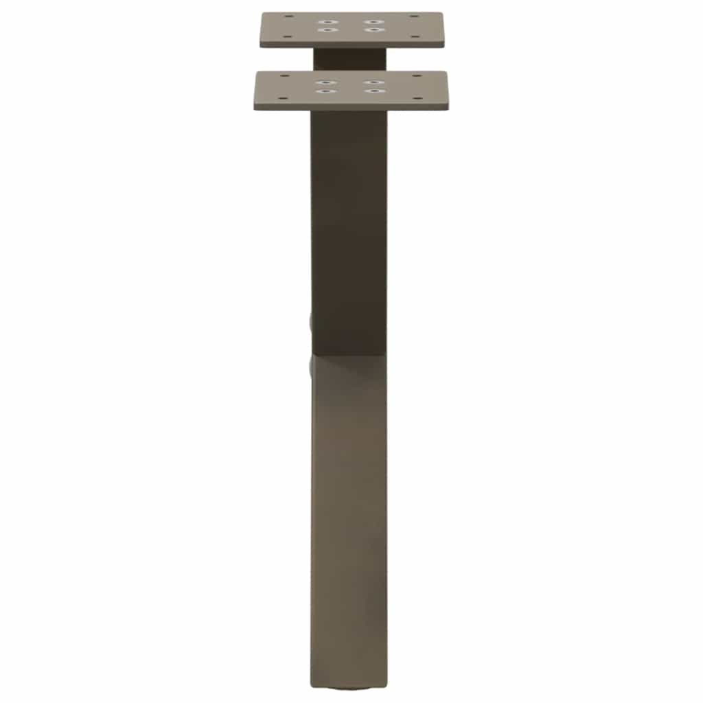 Natural Steel X-Shaped Coffee Table Legs 2pcs 30cm