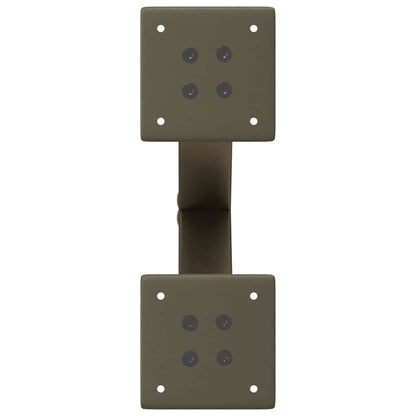 Natural Steel X-Shaped Coffee Table Legs 2pcs 30cm