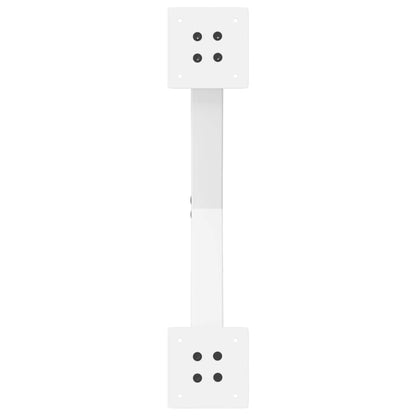 White Steel X-Shaped Coffee Table Legs (2 pcs, 50x30-31 cm)