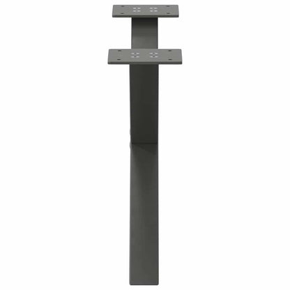 Anthracite Steel X-Shaped Coffee Table Legs, 2 pcs, Adjustable 50cm
