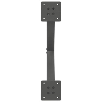 Anthracite Steel X-Shaped Coffee Table Legs, 2 pcs, Adjustable 50cm