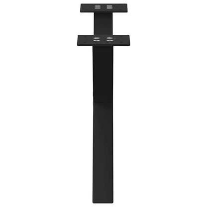 X-Shaped Steel Coffee Table Legs, Black, Set of 2, Adjustable 60cm