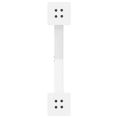 White Steel X-Shaped Coffee Table Legs, 2 pcs, 60x(30-31) cm