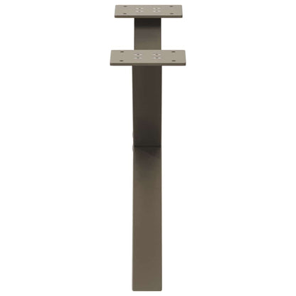 X-Shaped Natural Steel Coffee Table Legs, Set of 2, Adjustable 60cm