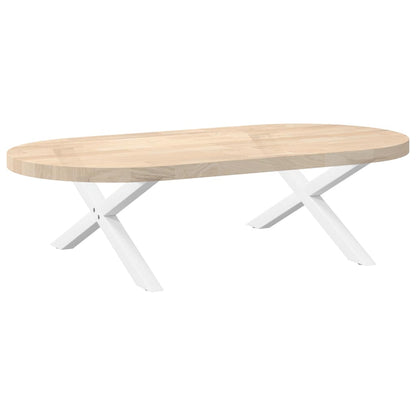White X-Shaped Steel Coffee Table Legs - Set of 2, 70x30-31 cm