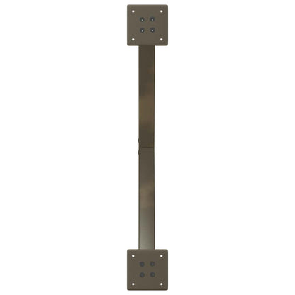 X-Shaped Natural Steel Coffee Table Legs, 2 pcs, 70x30-31 cm