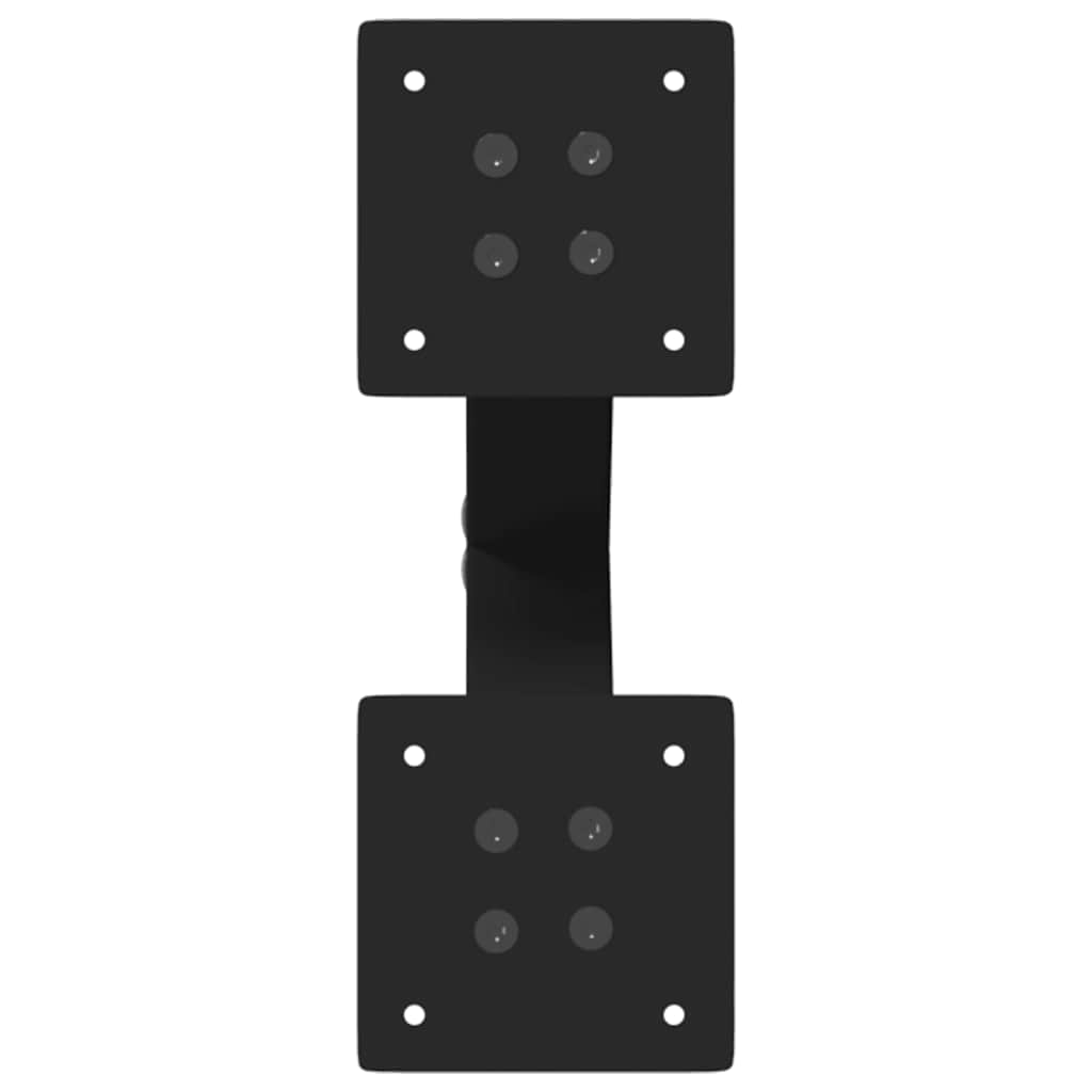 Black Steel X-Shaped Coffee Table Legs, 2 Pcs, Adjustable Height 38cm
