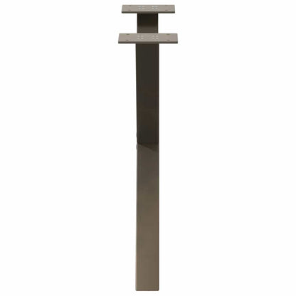 Natural Steel X-Shaped Coffee Table Legs, Set of 2, Adjustable 60 cm