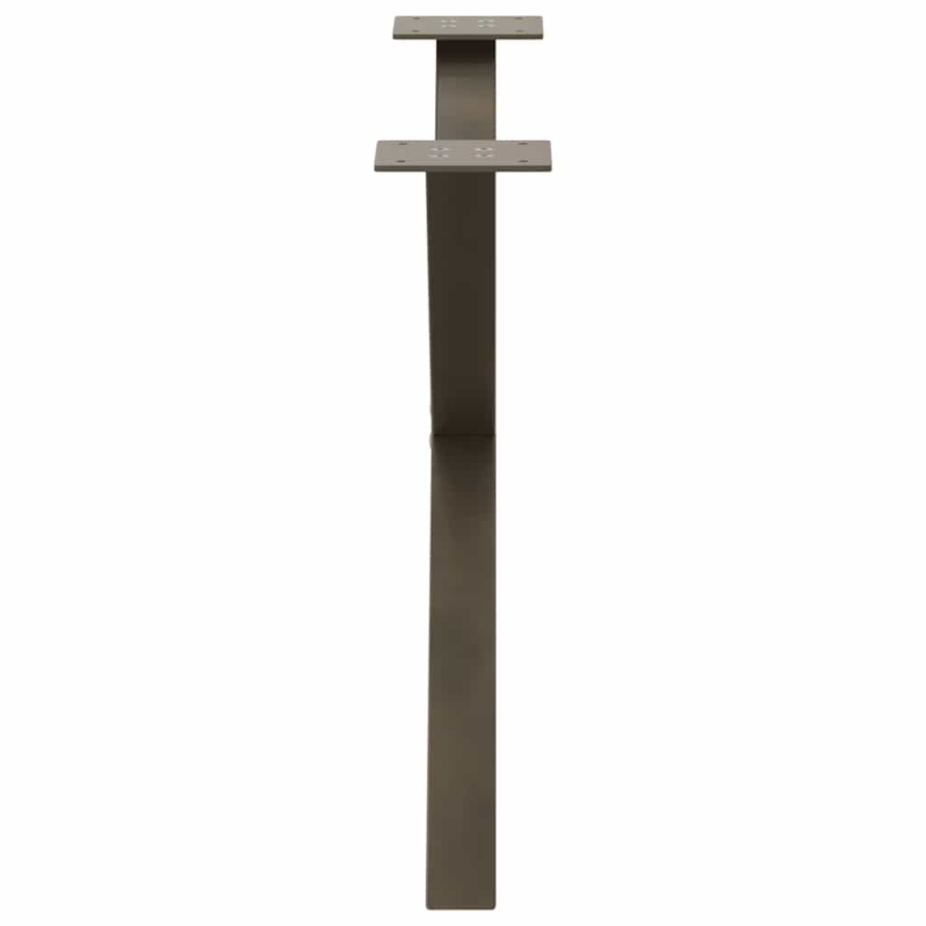 Natural Steel X-Shaped Coffee Table Legs, Adjustable, 2 pcs (70x42-43 cm)