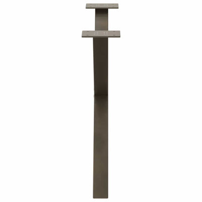 Natural Steel X-Shaped Coffee Table Legs, Adjustable, 2 pcs (70x42-43 cm)