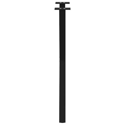 X-Shaped Steel Dining Table Legs, Black, Adjustable Height, 2 pcs