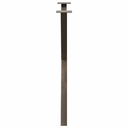 Natural Steel X-Shaped Dining Table Legs 2 pcs, Adjustable 70x(72-73) cm