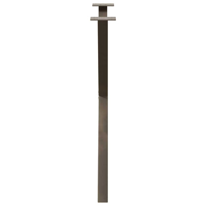 X-Shaped Natural Steel Dining Table Legs, 2 pcs, 80x(72-73) cm