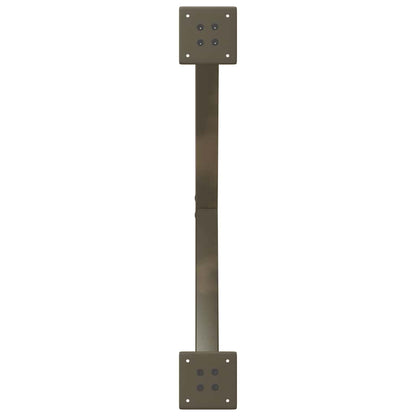 X-Shaped Natural Steel Dining Table Legs, 2 pcs, 80x(72-73) cm