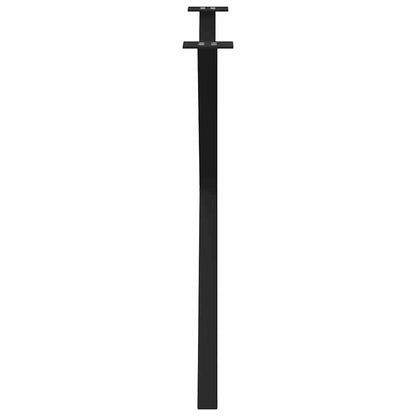 Black Steel X-Shaped Dining Table Legs, Adjustable Height (2 pcs)