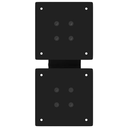 X-Shaped Black Steel Coffee Table Legs 2pcs, Adjustable 30cm