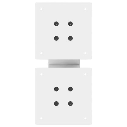 White Steel X-Shaped Coffee Table Legs, Set of 2, 30 cm Adjustable