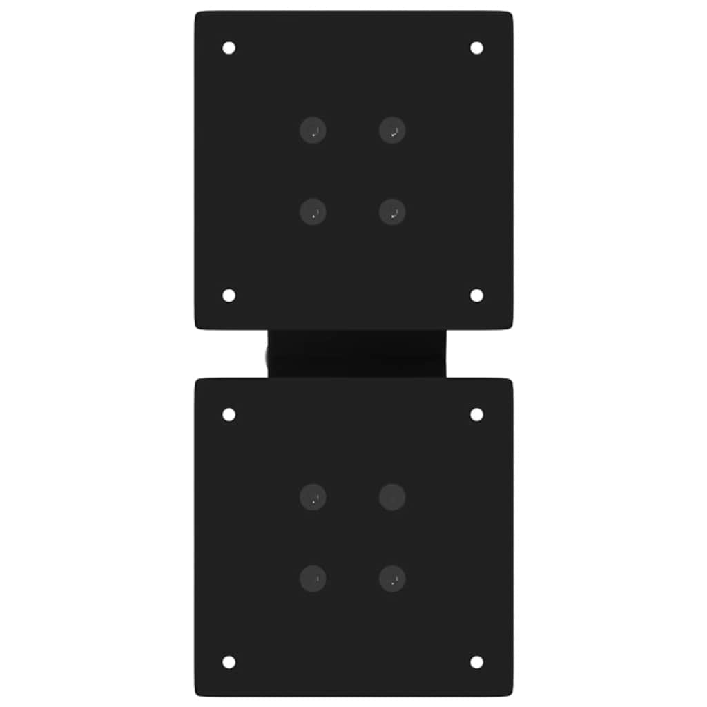 X-Shaped Steel Coffee Table Legs 2 pcs, Black, 40x30-31cm