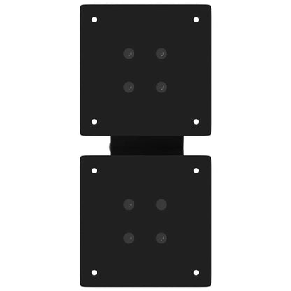 X-Shaped Steel Coffee Table Legs 2 pcs, Black, 40x30-31cm