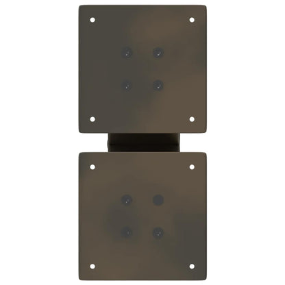 X-Shaped Natural Steel Coffee Table Legs, 2 Pcs, 40x30-31 cm