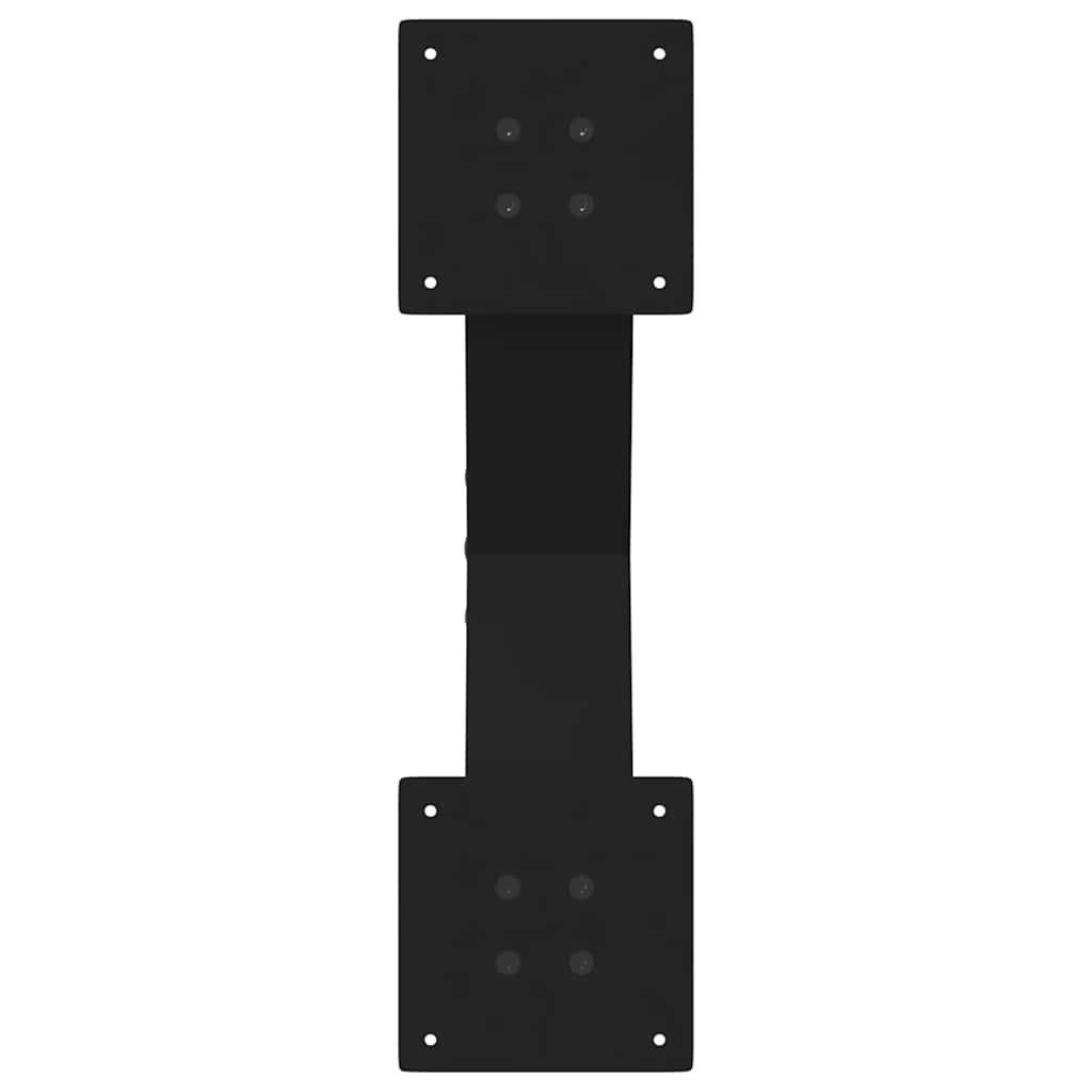 Black Steel X-Shaped Coffee Table Legs, 2 Pcs, Adjustable 50x30-31 cm