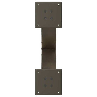 Natural Steel X-Shaped Coffee Table Legs, 2 Pcs, Adjustable Heights