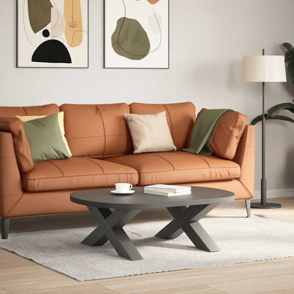 Anthracite Steel X-Shaped Coffee Table Legs 2pcs, Adjustable 70cm
