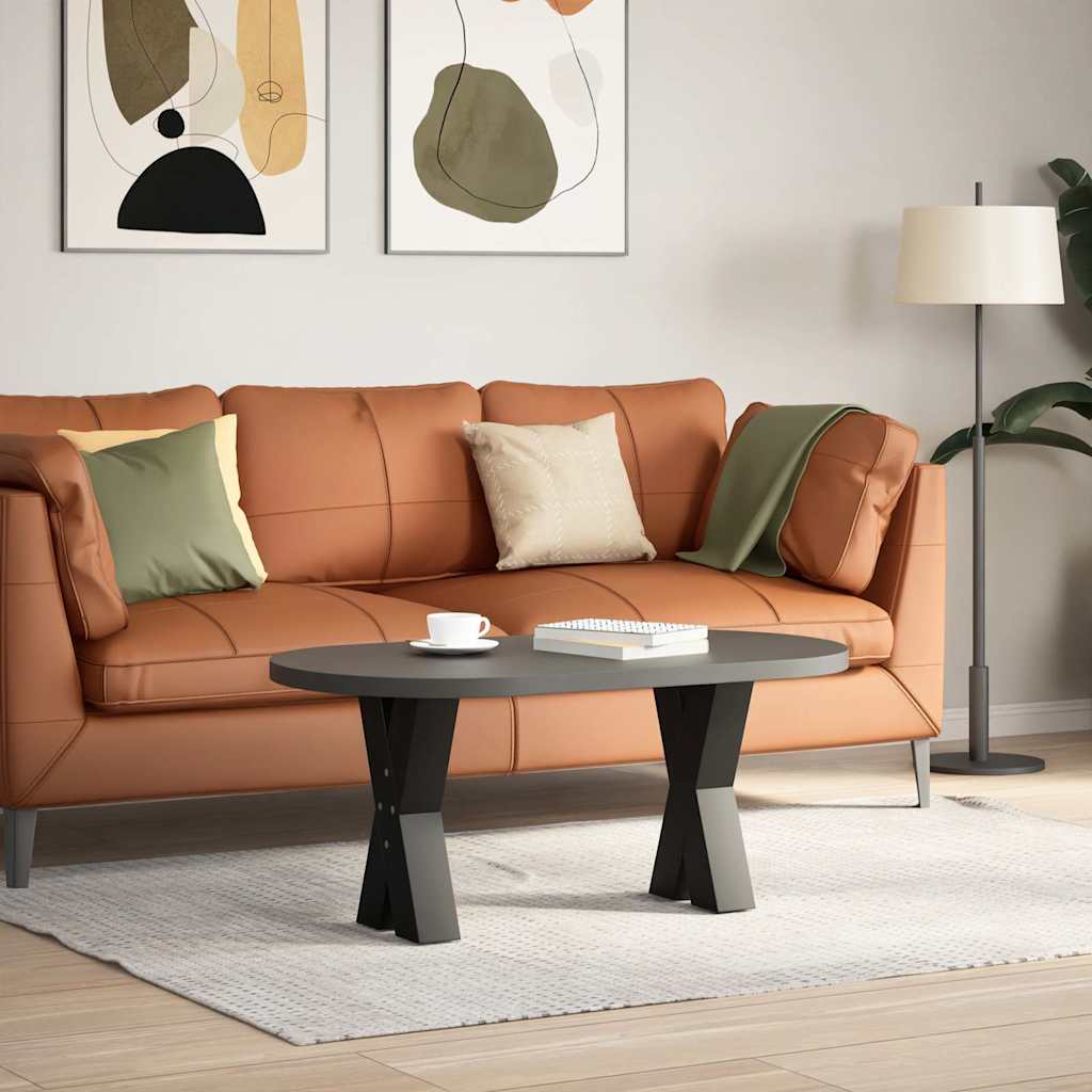 X-Shaped Black Steel Coffee Table Legs, 2pcs, 28x(42-43)cm