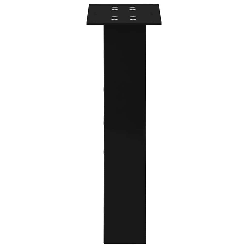 X-Shaped Black Steel Coffee Table Legs, 2pcs, 28x(42-43)cm