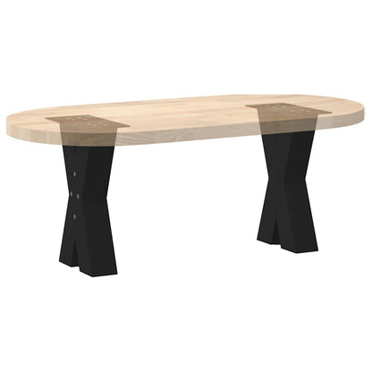 X-Shaped Black Steel Coffee Table Legs, 2pcs, 28x(42-43)cm