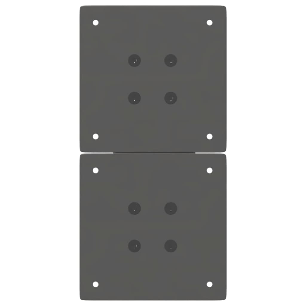 Anthracite Steel X-Shaped Coffee Table Legs 2pcs, Adjustable 28cm