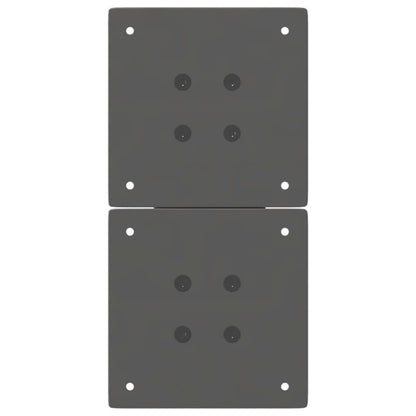 Anthracite Steel X-Shaped Coffee Table Legs 2pcs, Adjustable 28cm