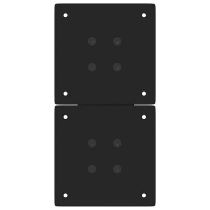 Black Steel X-Shaped Coffee Table Legs 2 pcs 38x(42-43) cm