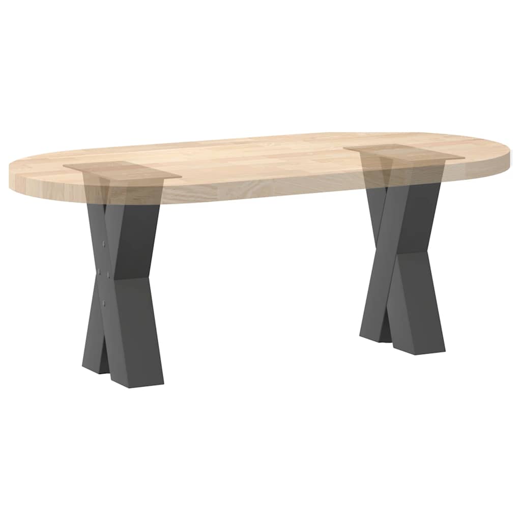 Anthracite Steel X-Shaped Coffee Table Legs 2 Pcs (38x42-43 cm)