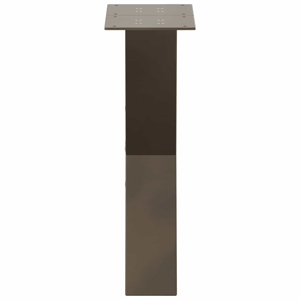 Natural Steel X-Shaped Coffee Table Legs 2 pcs, Adjustable 38x42-43 cm