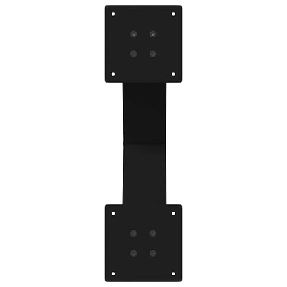 Black Steel X-Shaped Coffee Table Legs, 2pcs, Adjustable 50x42-43 cm