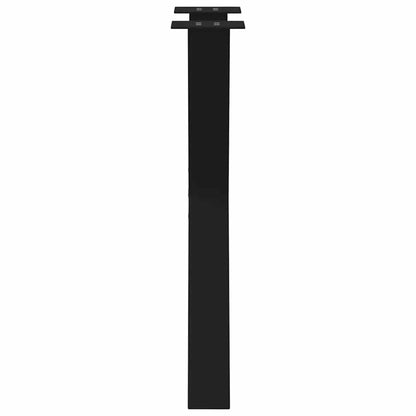 Black Steel X-Shaped Dining Table Legs 2pcs, 60x72-73cm