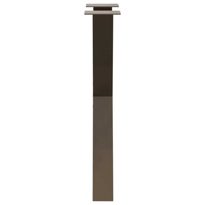 Natural Steel X-Shaped Dining Table Legs 60x72-73 cm, Set of 2