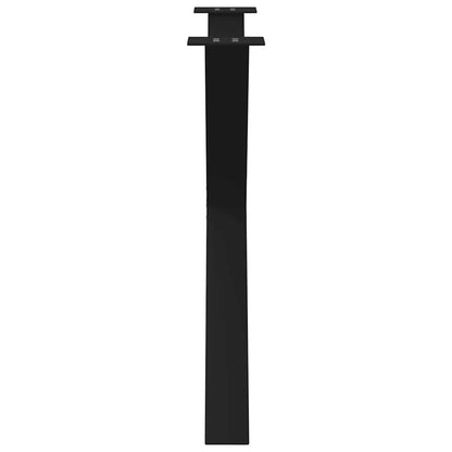 X-Shaped Black Steel Dining Table Legs 2 Pcs, Adjustable 90cm