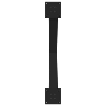 X-Shaped Black Steel Dining Table Legs 2 Pcs, Adjustable 90cm