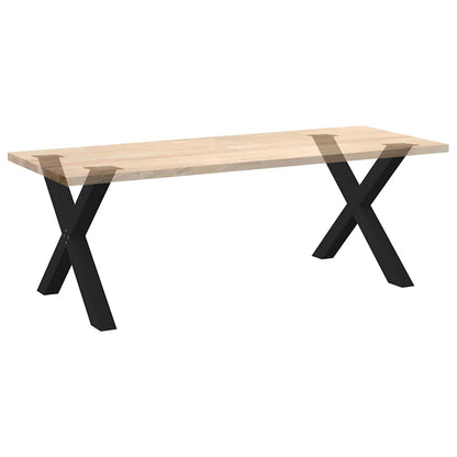X-Shaped Black Steel Dining Table Legs 2 Pcs, Adjustable 90cm