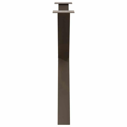 Natural Steel X-Shaped Dining Table Legs, 2pcs, 90cm Adjustable Height