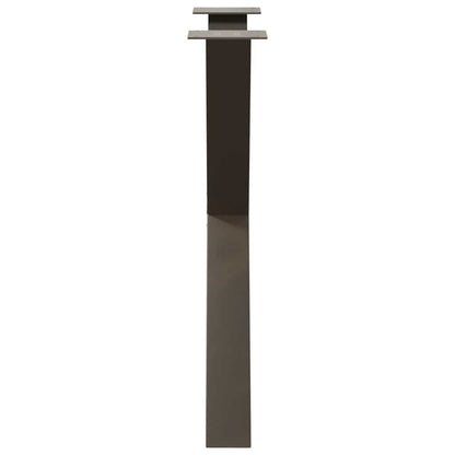 X-Shaped Natural Steel Dining Table Legs - Set of 3, Adjustable 70x72-73cm